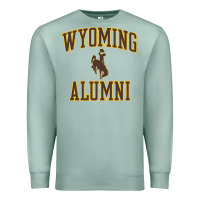 Seafoam wyoming cowboys apparel alumni classic arch long sleeve t shirt Premium Sweatshirt - linhVisuals
