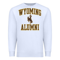 White wyoming cowboys apparel alumni classic arch long sleeve t shirt Premium Sweatshirt - linhVisuals