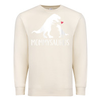 Sandshell womens mommysaurus mom and baby dinosaur v neck t shirt Premium Sweatshirt - linhVisuals