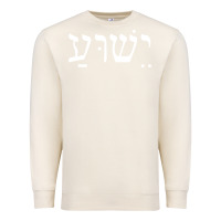 Sandshell yeshua jesus in hebrew pullover hoodie Premium Sweatshirt - linhVisuals