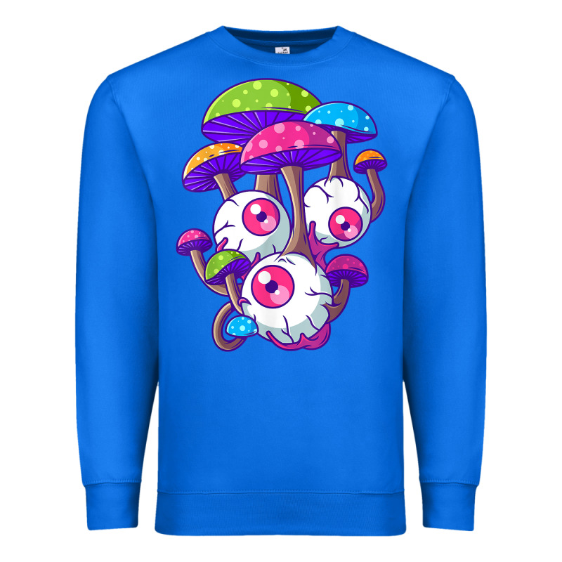 Psychedelic Mushroom Hippie Magic Fungus Shrooms Trance Rave T Shirt Premium Sweatshirt by linhVisuals | Teevron