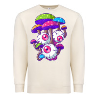 Sandshell psychedelic mushroom hippie magic fungus shrooms trance rave t shirt Premium Sweatshirt - linhVisuals