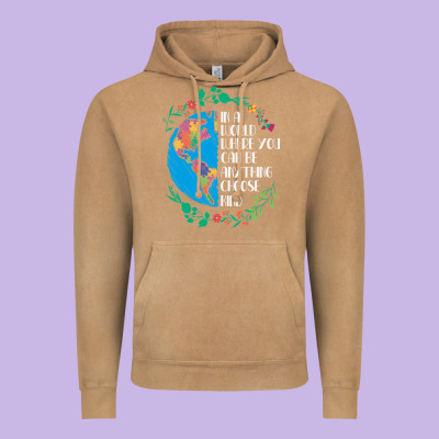Autism Awareness Kindness Puzzle Earth Vintage Hoodie Designed By Cowhidedigitalart