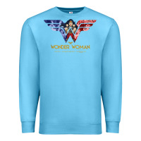 Ocean Blue wonder woman 80th all for wonder woman tank top Premium Sweatshirt - linhVisuals