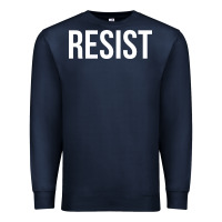 Navy resist mens Premium Sweatshirt - linhVisuals