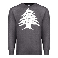 Charcoal Heather retro lebanon cedar lebanese Premium Sweatshirt - linhVisuals