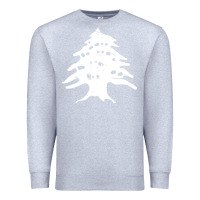 Heather Grey retro lebanon cedar lebanese Premium Sweatshirt - linhVisuals
