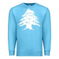 Ocean Blue retro lebanon cedar lebanese Premium Sweatshirt - linhVisuals