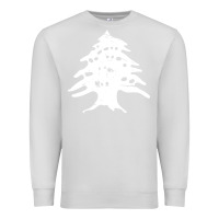 Dove Grey retro lebanon cedar lebanese Premium Sweatshirt - linhVisuals