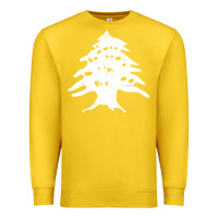 Lemon retro lebanon cedar lebanese Premium Sweatshirt - linhVisuals