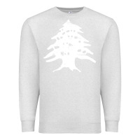 Oatmeal Heather retro lebanon cedar lebanese Premium Sweatshirt - linhVisuals