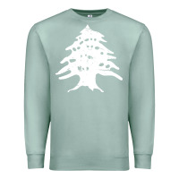 Seafoam retro lebanon cedar lebanese Premium Sweatshirt - linhVisuals