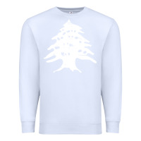 White retro lebanon cedar lebanese Premium Sweatshirt - linhVisuals