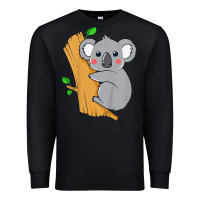 Black kids cute koala bear   for children kids koala bear Premium Sweatshirt - linhVisuals