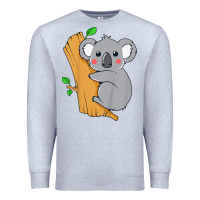 Heather Grey kids cute koala bear   for children kids koala bear Premium Sweatshirt - linhVisuals