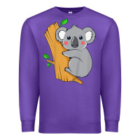 Purple kids cute koala bear   for children kids koala bear Premium Sweatshirt - linhVisuals