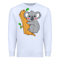 White kids cute koala bear   for children kids koala bear Premium Sweatshirt - linhVisuals
