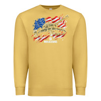 Antique Gold world of tanks veterans day collection (t26e3 eagle 7) t shirt Premium Sweatshirt - linhVisuals