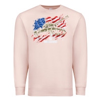 Pale Pink world of tanks veterans day collection (t26e3 eagle 7) t shirt Premium Sweatshirt - linhVisuals