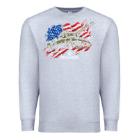 Heather Grey world of tanks veterans day collection (t26e3 eagle 7) t shirt Premium Sweatshirt - linhVisuals