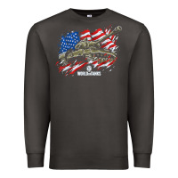 Smoke world of tanks veterans day collection (t26e3 eagle 7) t shirt Premium Sweatshirt - linhVisuals