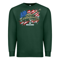 Sports Green world of tanks veterans day collection (t26e3 eagle 7) t shirt Premium Sweatshirt - linhVisuals