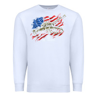 White world of tanks veterans day collection (t26e3 eagle 7) t shirt Premium Sweatshirt - linhVisuals