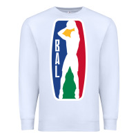 White basketball africa league Premium Sweatshirt - linhVisuals