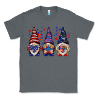 Charcoal Heather 4th Of July gnomies with stars Classic Tee - HowdyJamesFarm