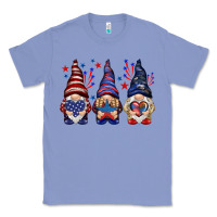 Colony Blue 4th Of July gnomies with stars Classic Tee - HowdyJamesFarm