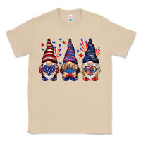 Mushroom 4th Of July gnomies with stars Classic Tee - HowdyJamesFarm