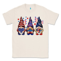 Natural 4th Of July gnomies with stars Classic Tee - HowdyJamesFarm
