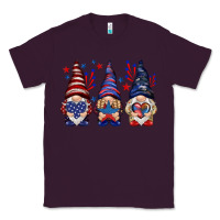 Plum 4th Of July gnomies with stars Classic Tee - HowdyJamesFarm