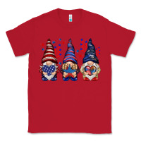 Red 4th Of July gnomies with stars Classic Tee - HowdyJamesFarm