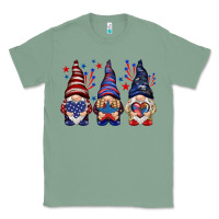 Sage 4th Of July gnomies with stars Classic Tee - HowdyJamesFarm