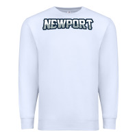 White Newport School Premium Sweatshirt - linhVisuals