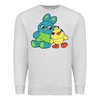 Dove Grey bunny and ducky Premium Sweatshirt - linhVisuals