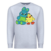 Heather Grey bunny and ducky Premium Sweatshirt - linhVisuals