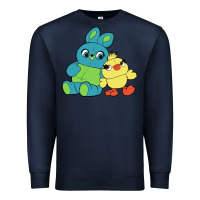 Navy bunny and ducky Premium Sweatshirt - linhVisuals