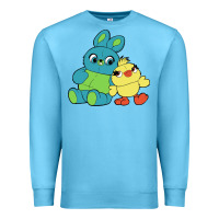 Ocean Blue bunny and ducky Premium Sweatshirt - linhVisuals