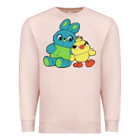 Pale Pink bunny and ducky Premium Sweatshirt - linhVisuals