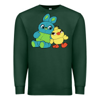 Sports Green bunny and ducky Premium Sweatshirt - linhVisuals