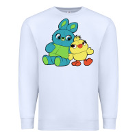 White bunny and ducky Premium Sweatshirt - linhVisuals