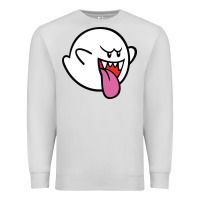 Dove Grey boo Premium Sweatshirt - linhVisuals