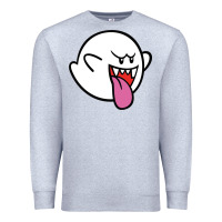 Heather Grey boo Premium Sweatshirt - linhVisuals