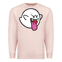 Pale Pink boo Premium Sweatshirt - linhVisuals