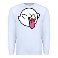 White boo Premium Sweatshirt - linhVisuals