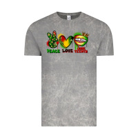 Cloud Rock peace love juneteenth Vintage Tee - FaDigitalArtStudio