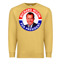 Antique Gold richard nixon president usa vote election campaign t shirt Premium Sweatshirt - linhVisuals