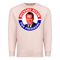 Pale Pink richard nixon president usa vote election campaign t shirt Premium Sweatshirt - linhVisuals